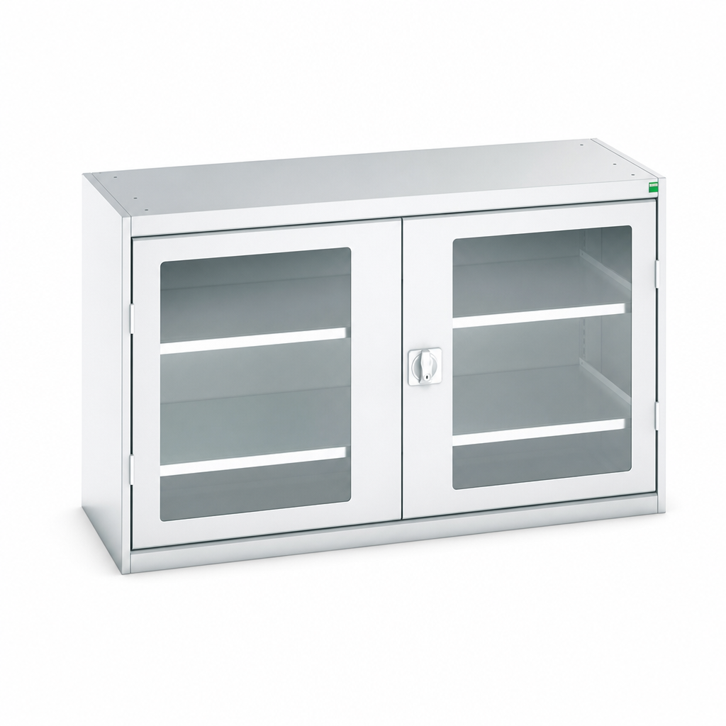 Vision Door Metal Storage Cupboard with Adjustable Shelves
