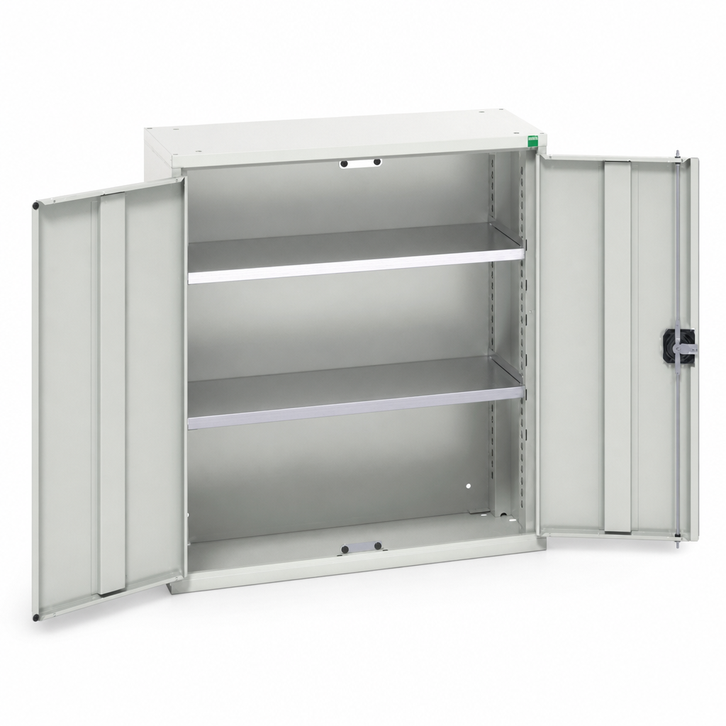 Wall Mounted Metal Cabinet with 2 Shelves 1000 x 800mm