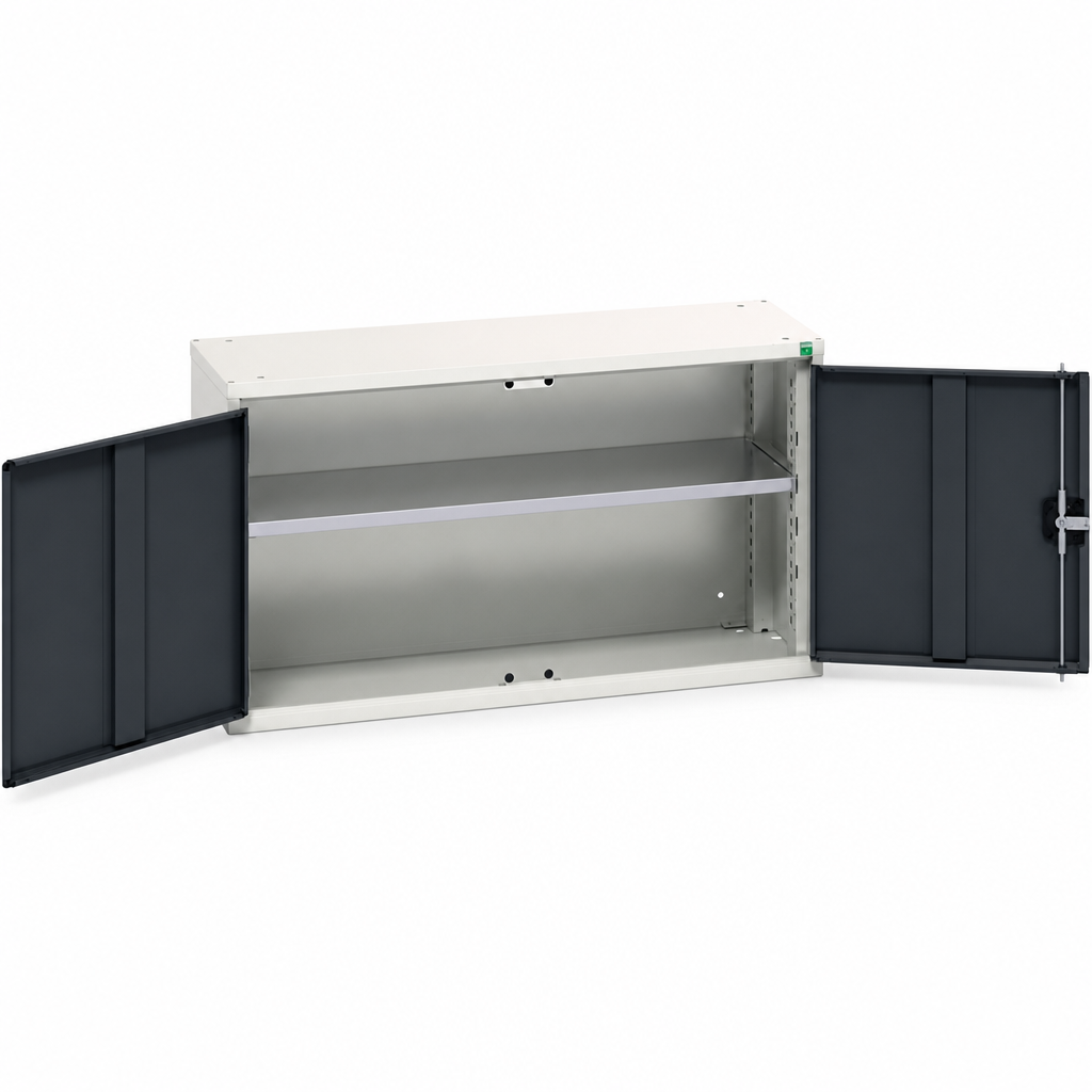 Wall Mounted Metal Cabinet with Single Shelf 600 x 1050mm