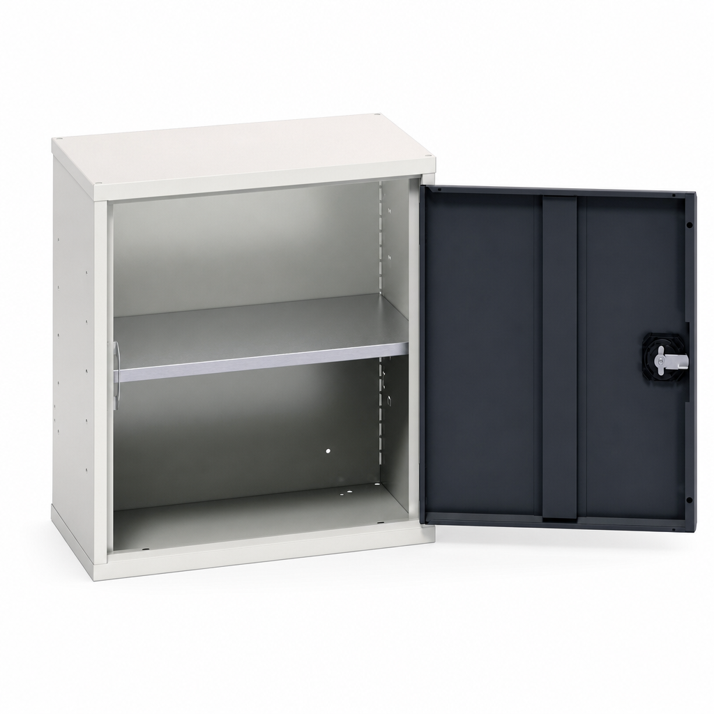 Wall Mounted Metal Storage Cabinet with Shelves 600x525mm