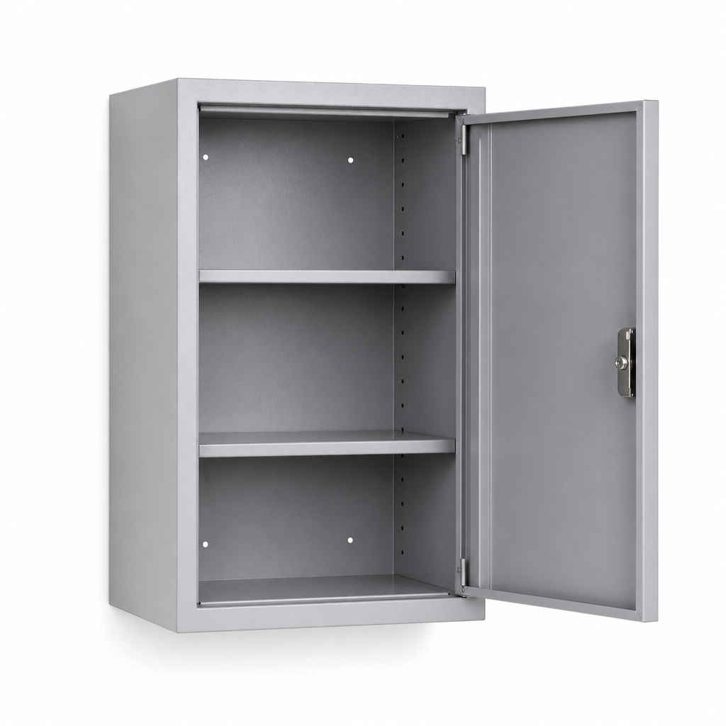 Wall Mounted Metal Storage Cabinet with Shelves 600x800mm