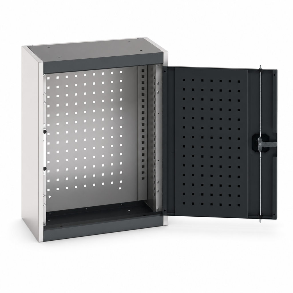 Wall Mounted Steel Tool Cabinet with Perforated Doors 700x525x325mm