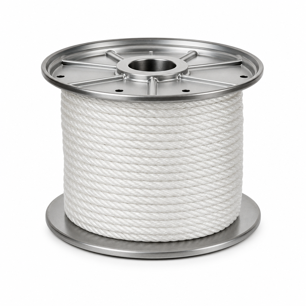 White Polypropylene Rope on Reel