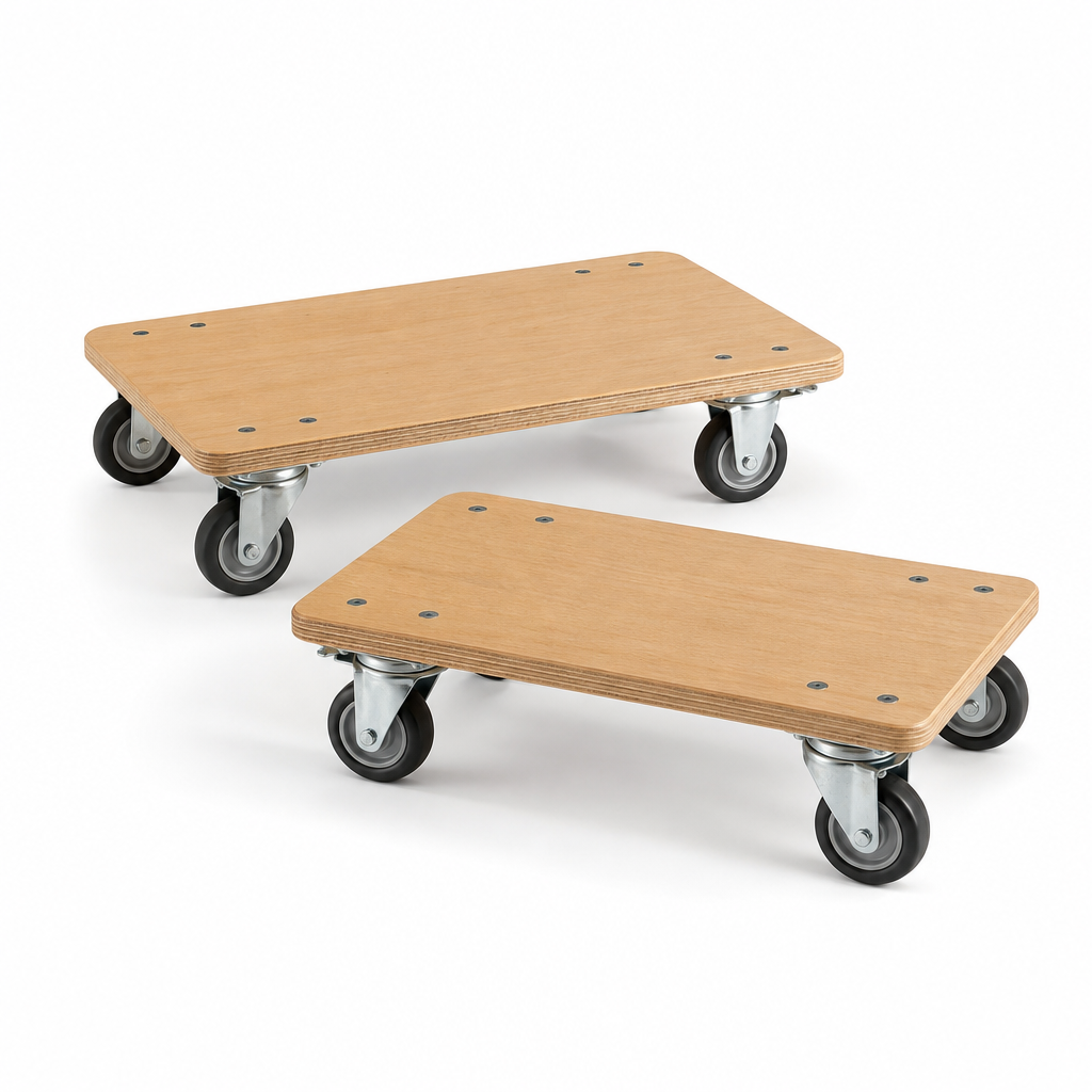Wooden Dollies with 300 kg or 500 kg Load Capacity