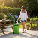 Premium 50 Litre Swing Top Bin in Green - Durable Waste Management Solution - High-Quality Professional Grade for Industrial and Commercial Applica...