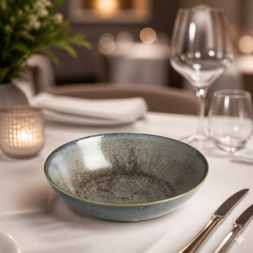Set of 4 Commercial Ramen Bowls 200mm Porcelain Coupe