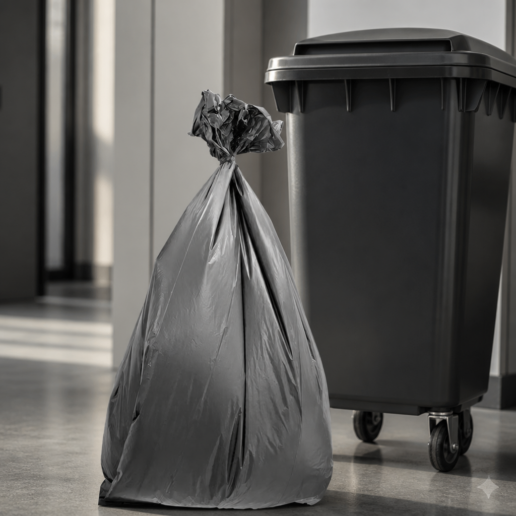 Heavy Duty Bin Bags 160Ltr Black 100 Pack Commercial Waste Bags