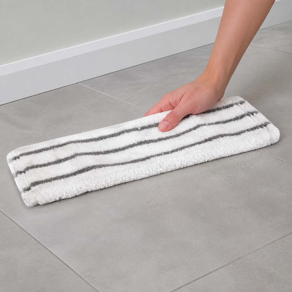 Commercial Microfibre Flat Mop Head 400mm in red