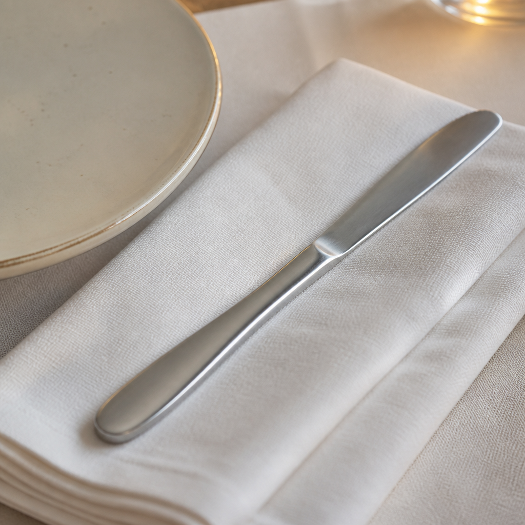 Commercial Table Knife Set 12 Pack with minimalistic design
