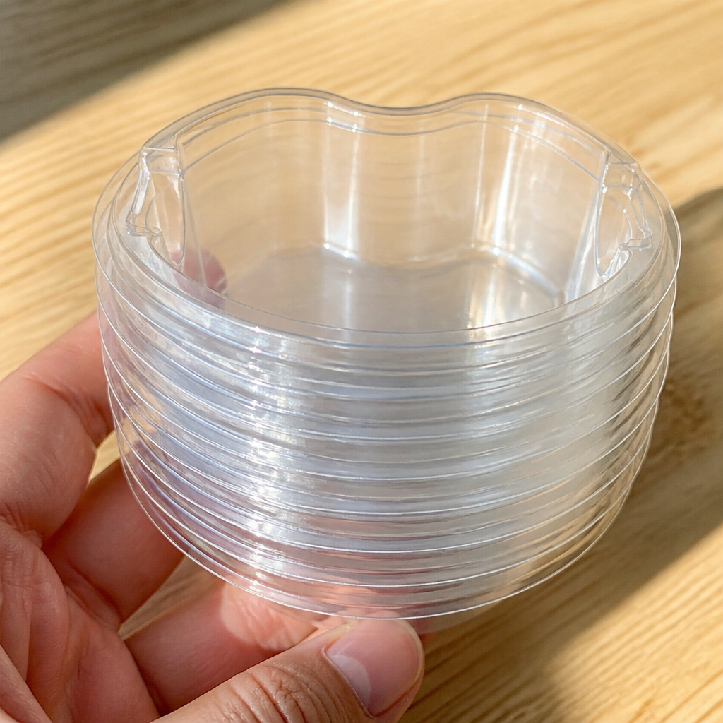 99ml clear recyclable deli pot inserts for food service