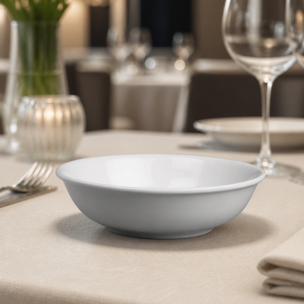 Pack of 12 Classic Porcelain Cereal Bowls 165mm