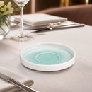 Commercial Fondant Saucers Mint 155mm 6 Pack Porcelain