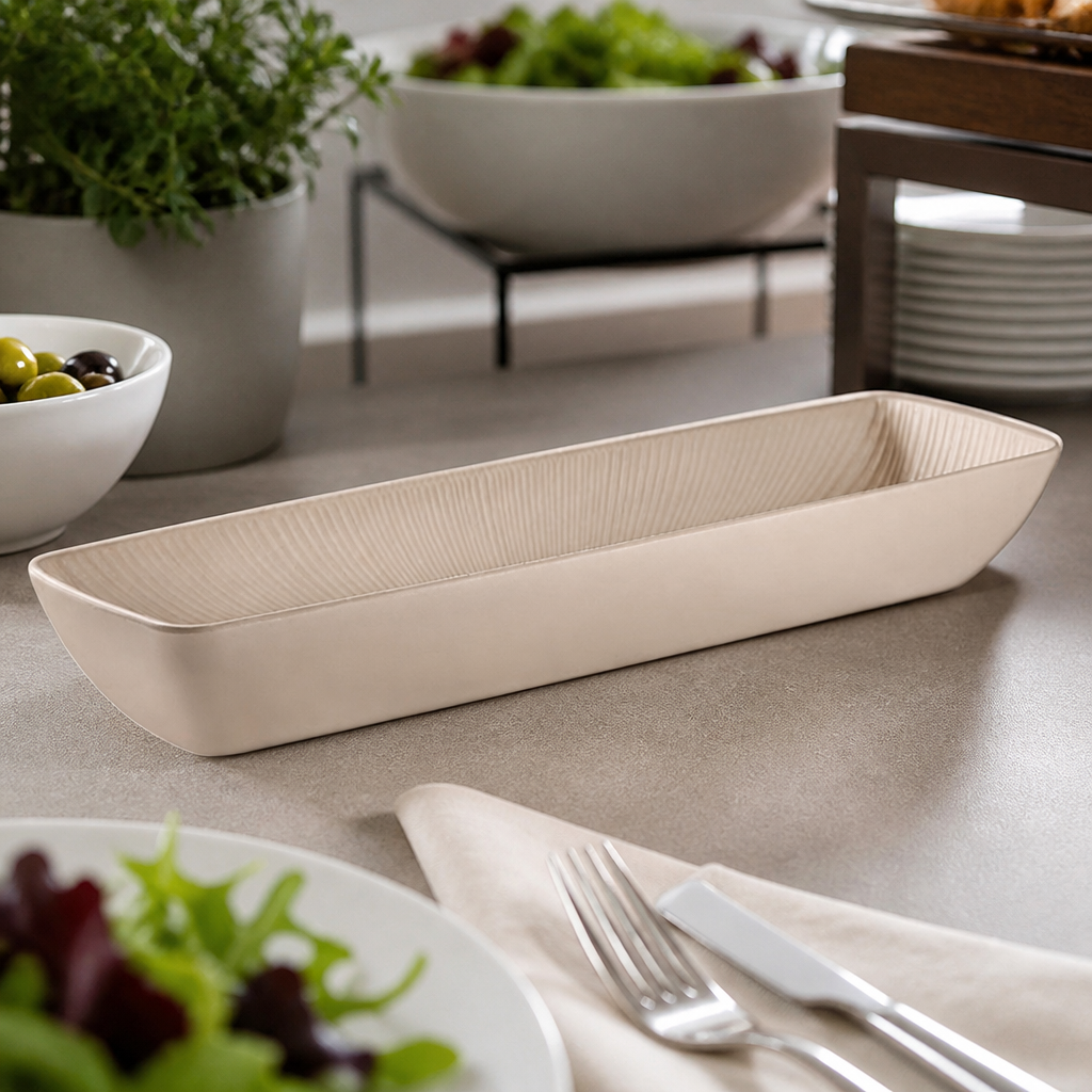 Commercial GN 2/4 Melamine Serving Bowl 3.5 Ltr 530mm