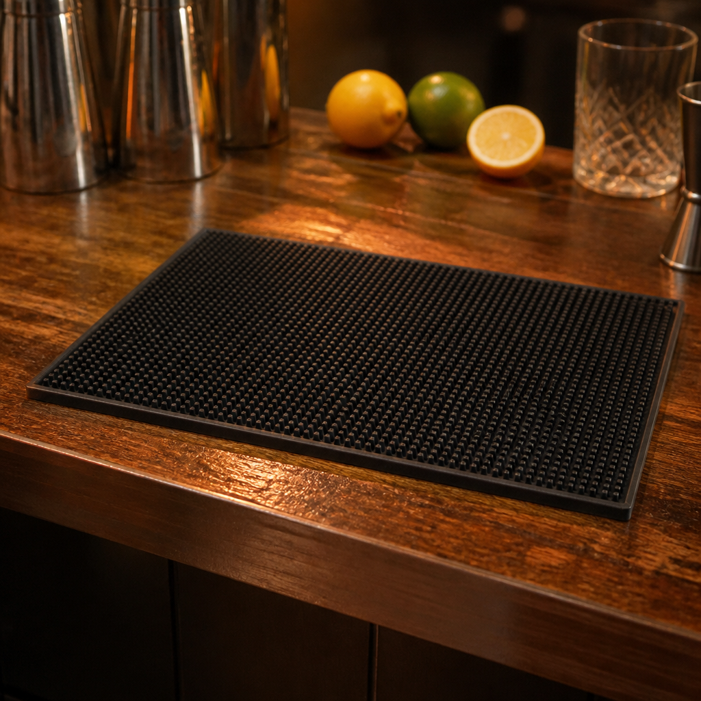 Commercial Rubber Bar Mat 450 x 300mm for pub and cellar use