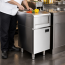 Commercial Stainless Steel Prep Counter 400mm with Cupboard