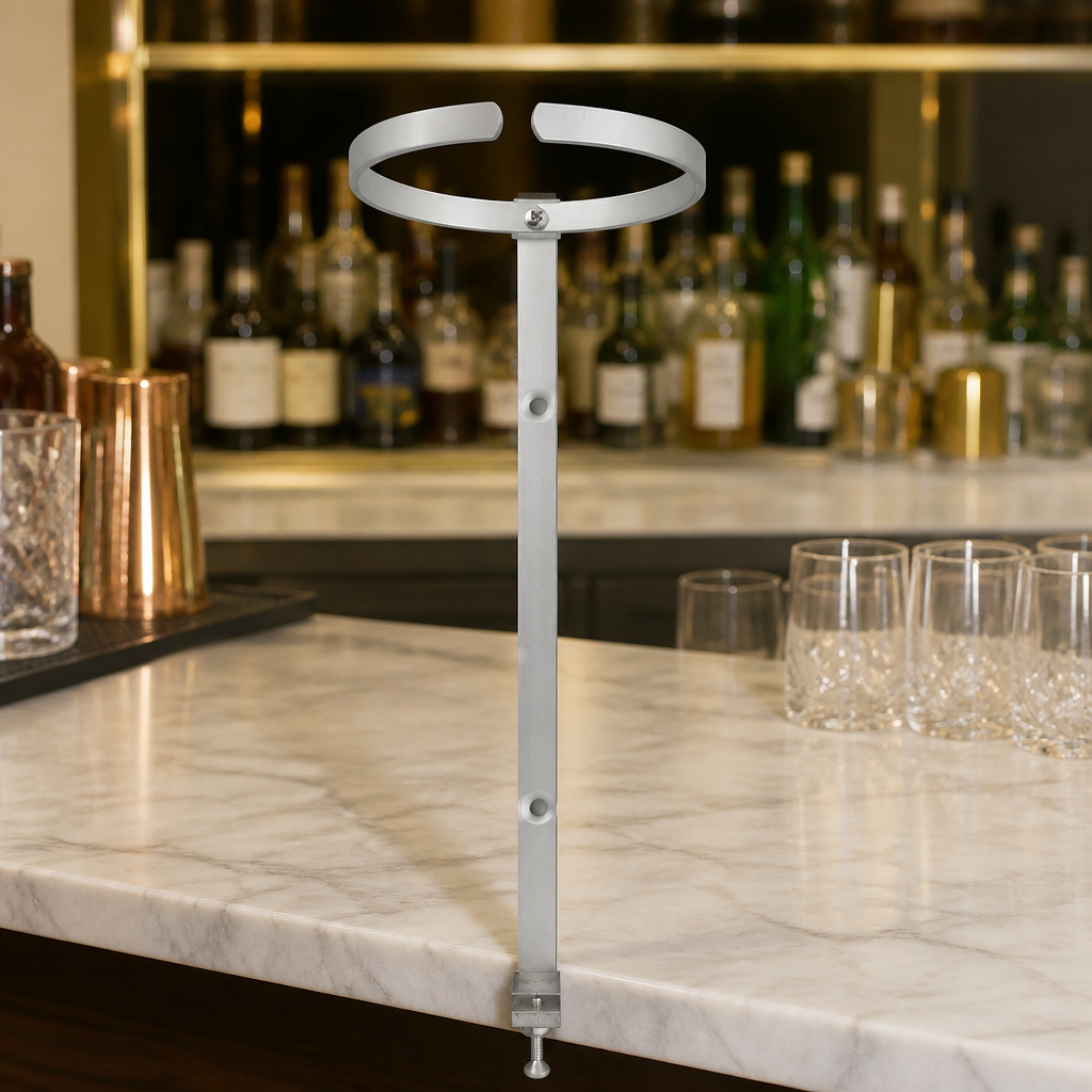 Commercial Half Gallon Round Wall Bracket for Bar Optics