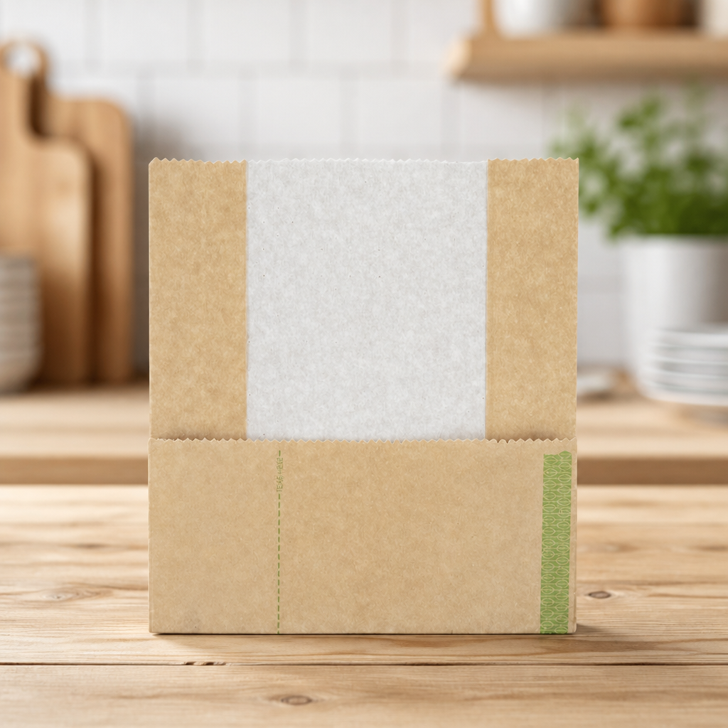 Compostable Kraft Panini Bags 500 Pack Commercial Paper Bags