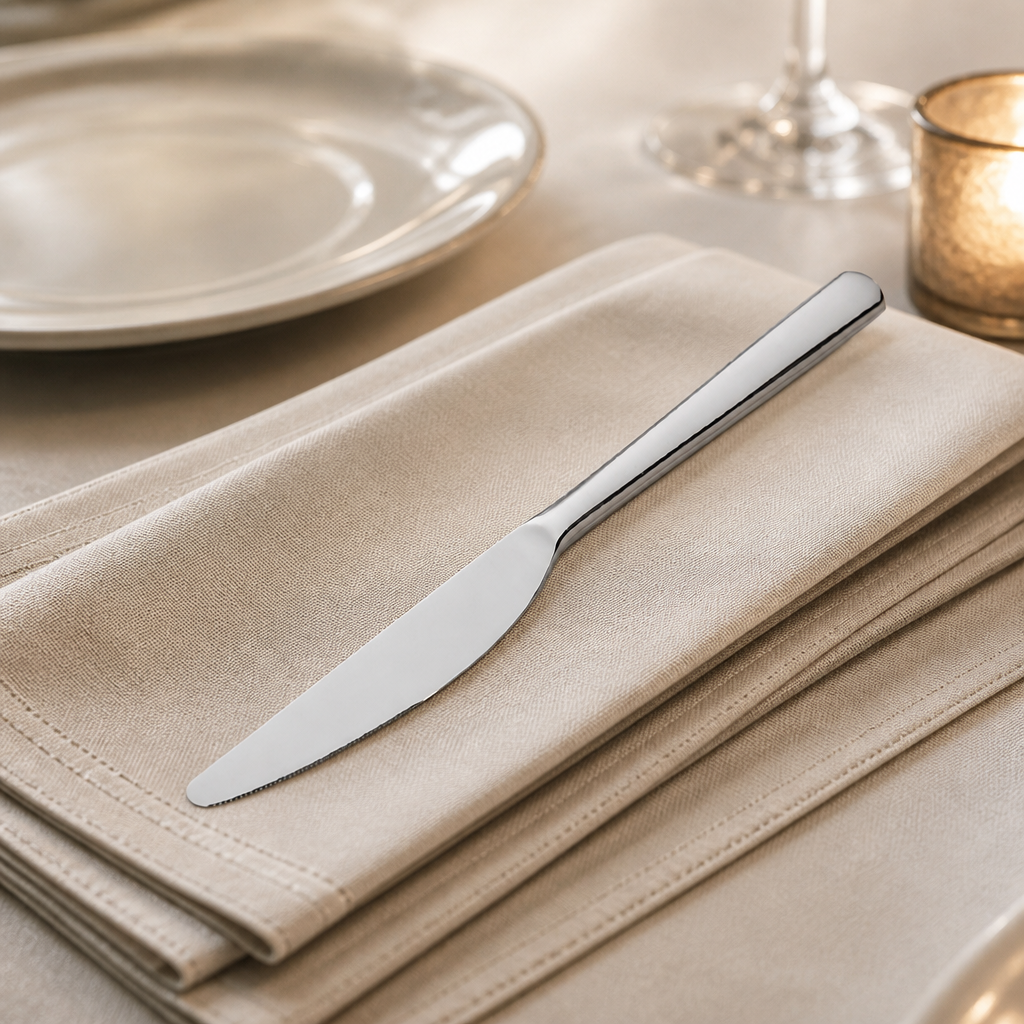 Commercial stainless steel table knives 12 pack set