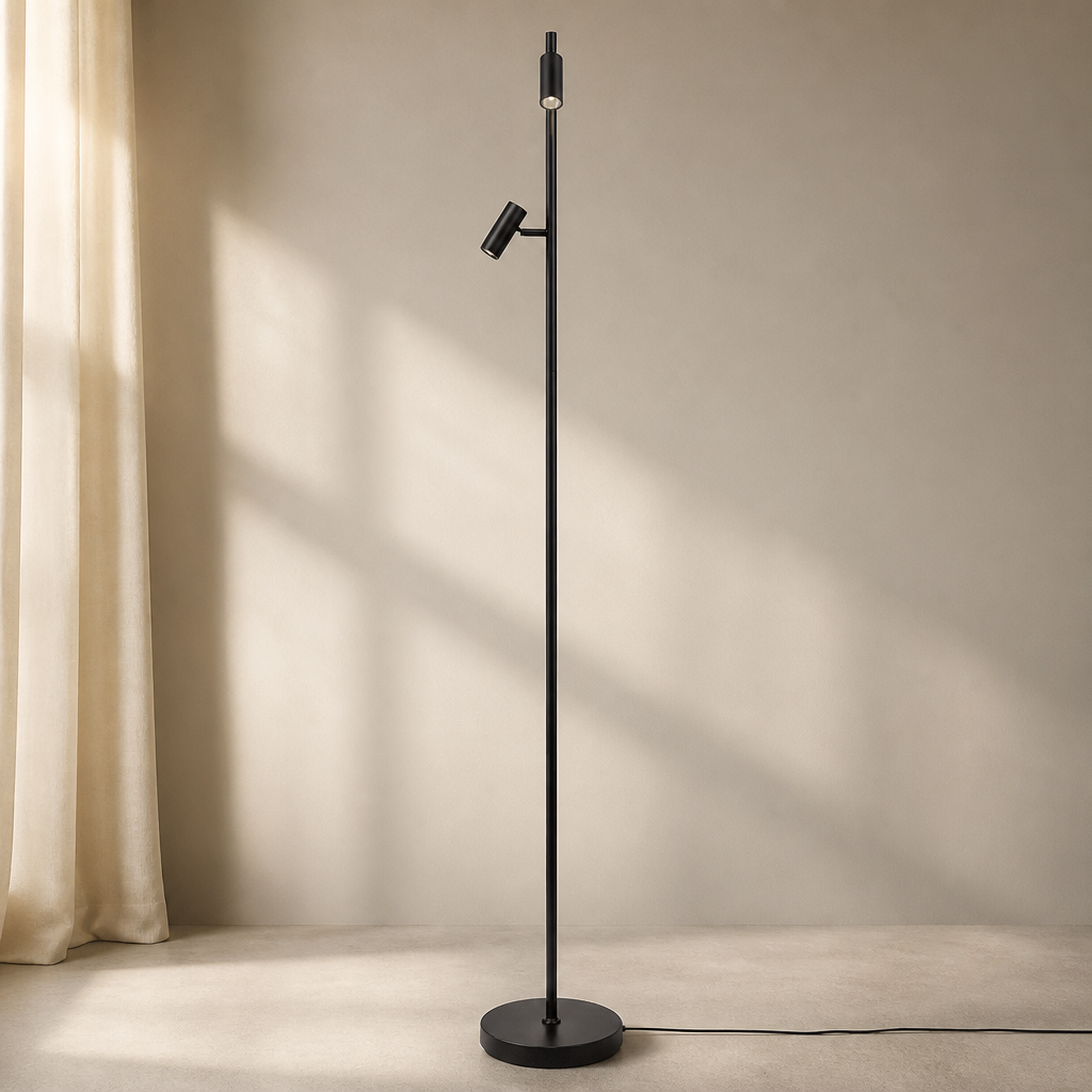 Commercial Indoor Floor Lamp Black 1410mm Height