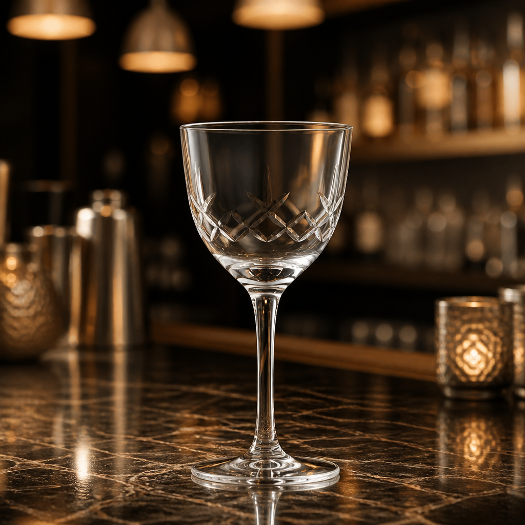 Vintage Cocktail Glasses 170ml Set of 6 Crystal Glassware