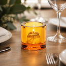 Commercial Amber Tealight Lamps 70mm for Dining Atmosphere