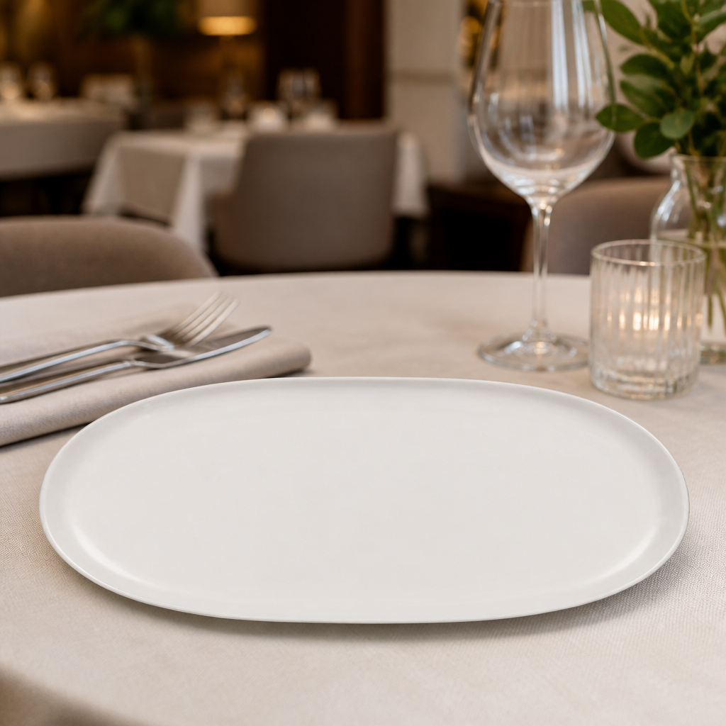 Commercial Moonstone Oval Plates 288mm - 6 Pack