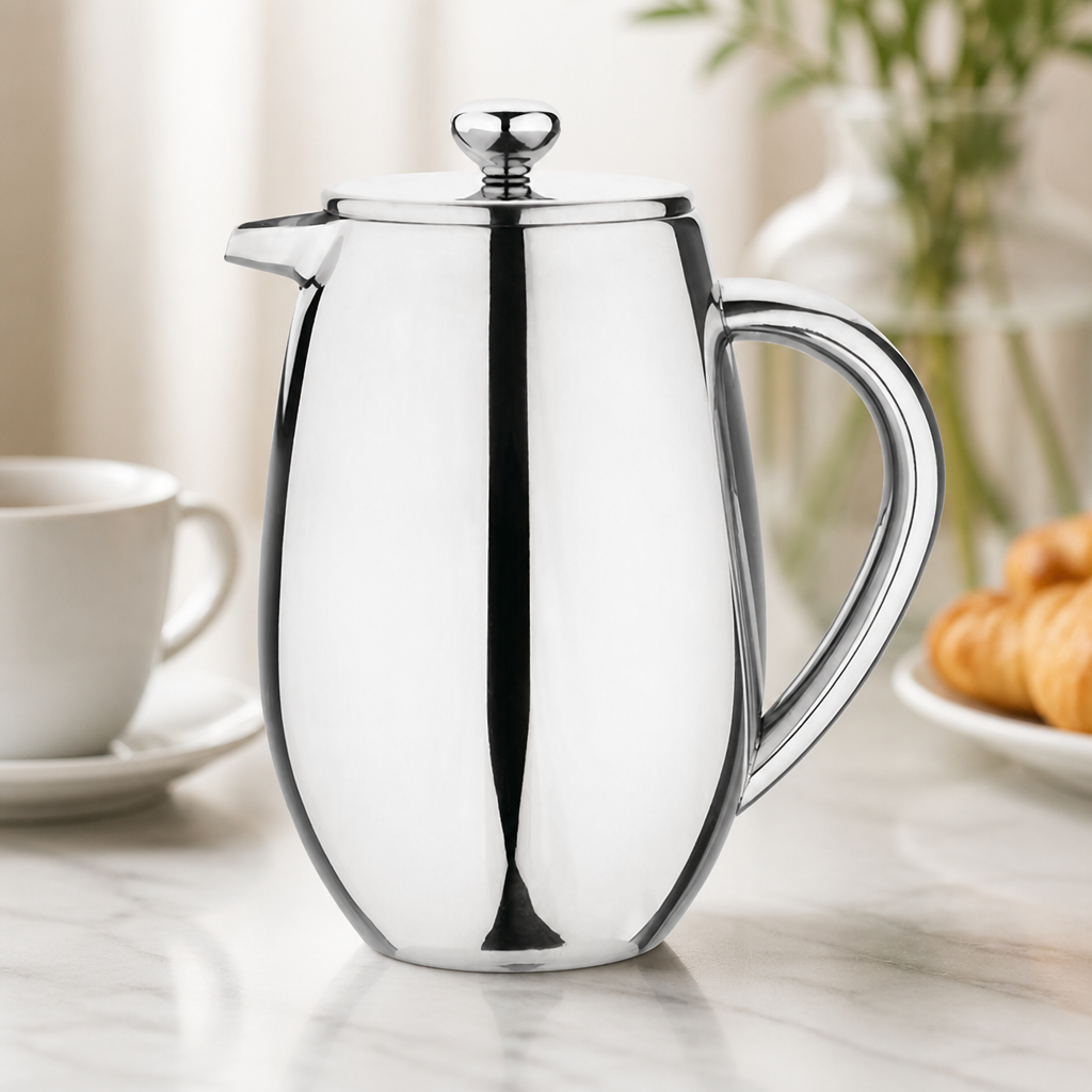 6 Cup Commercial Insulated Stainless Steel Cafetiere 750ml