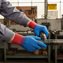 Premium Heavy Duty Cotton Liner Gloves with Full Crinkle Latex Coating for Wet and Dry Grip