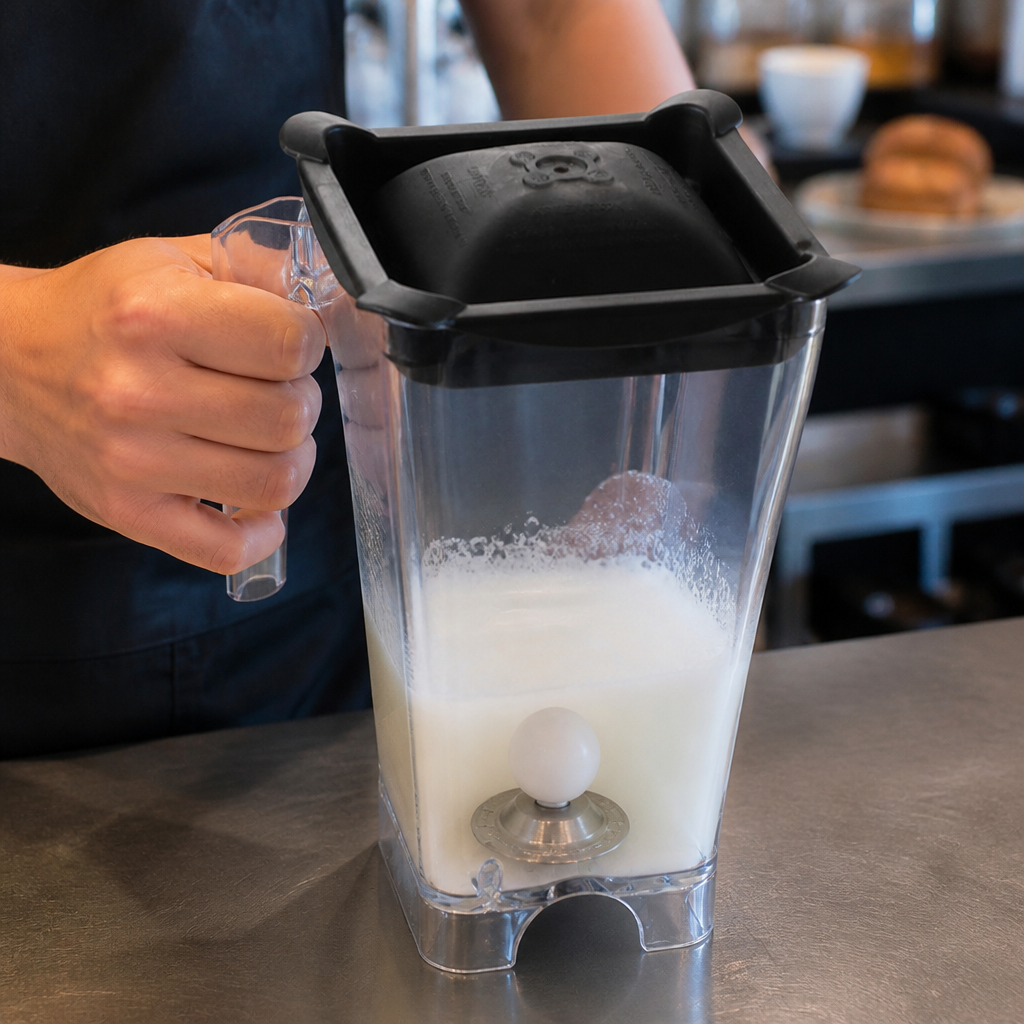 Commercial Blender Jug with Foam Milk Agitator 300mm Height