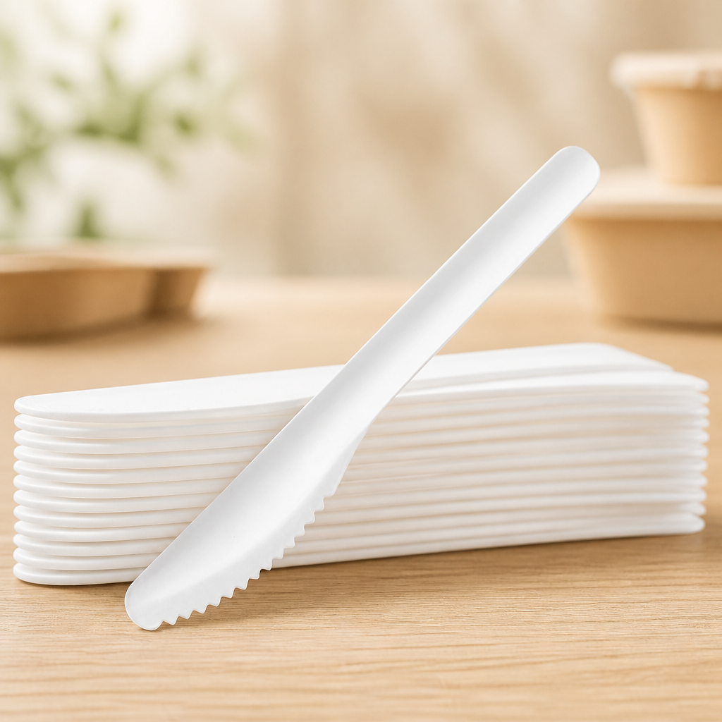Compostable Paper Knives 165mm in a 100 pack