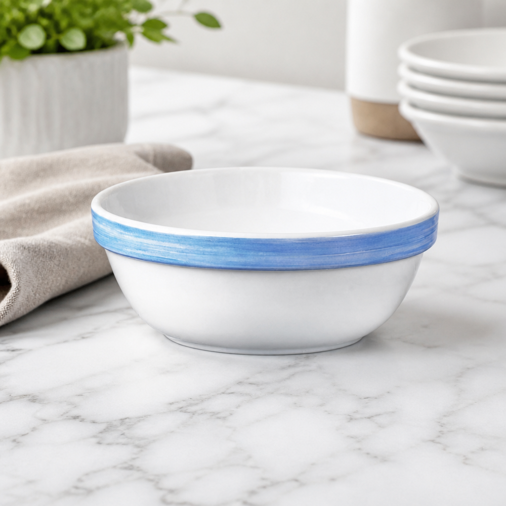 Blue brush bowls 120mm pack of 36 for foodservice