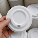 Compostable Bagasse Coffee Cup Lids 340ml 1000 Pack Disposable