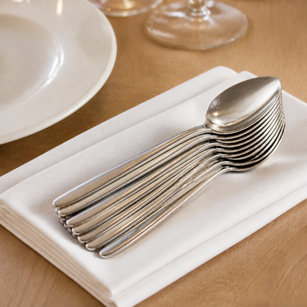 Commercial Stainless Steel Service Spoon 12 Pack 203mm