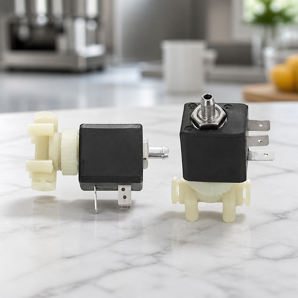 Commercial Two-Position Three-Way Solenoid Valve 180° Direction