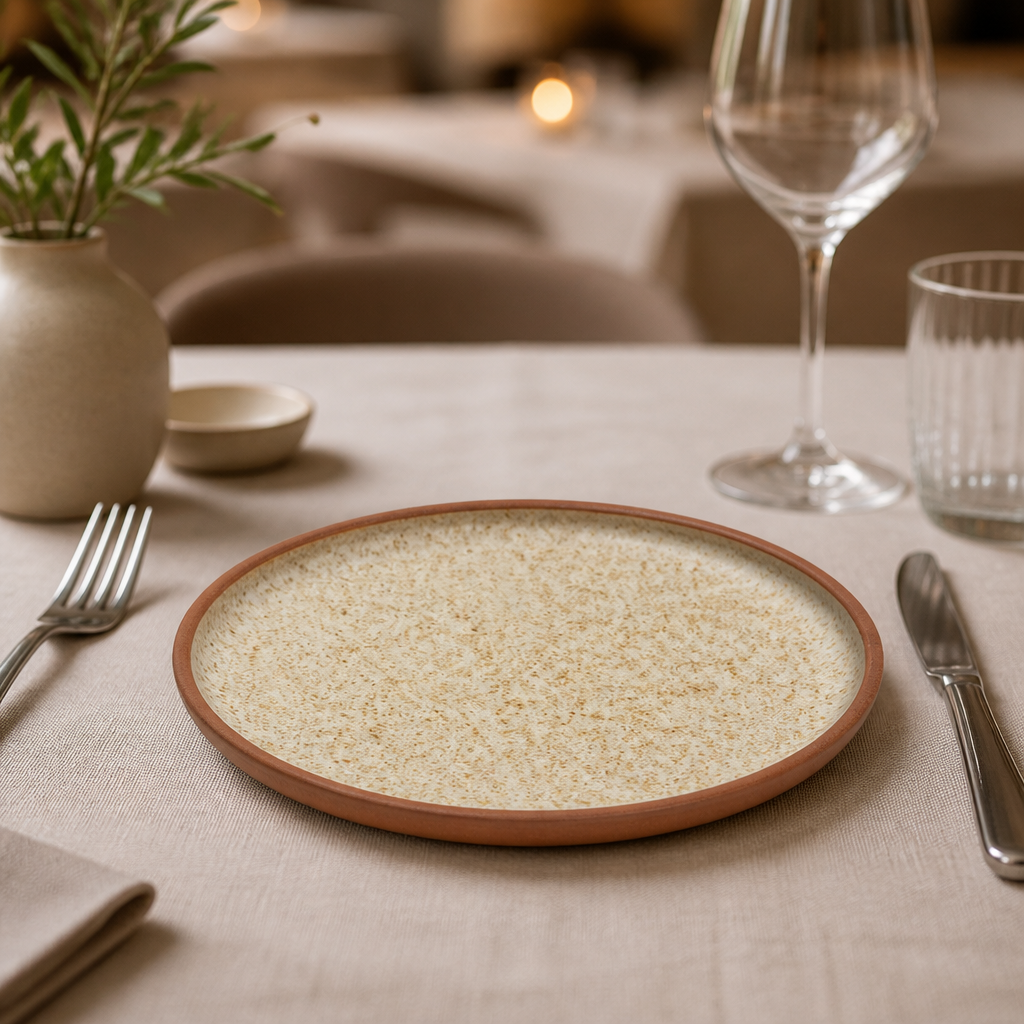 Commercial Canvas Flat Plates 180mm Pack of 6 Stackable
