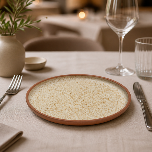 Commercial Canvas Flat Plates 180mm Pack of 6 Stackable
