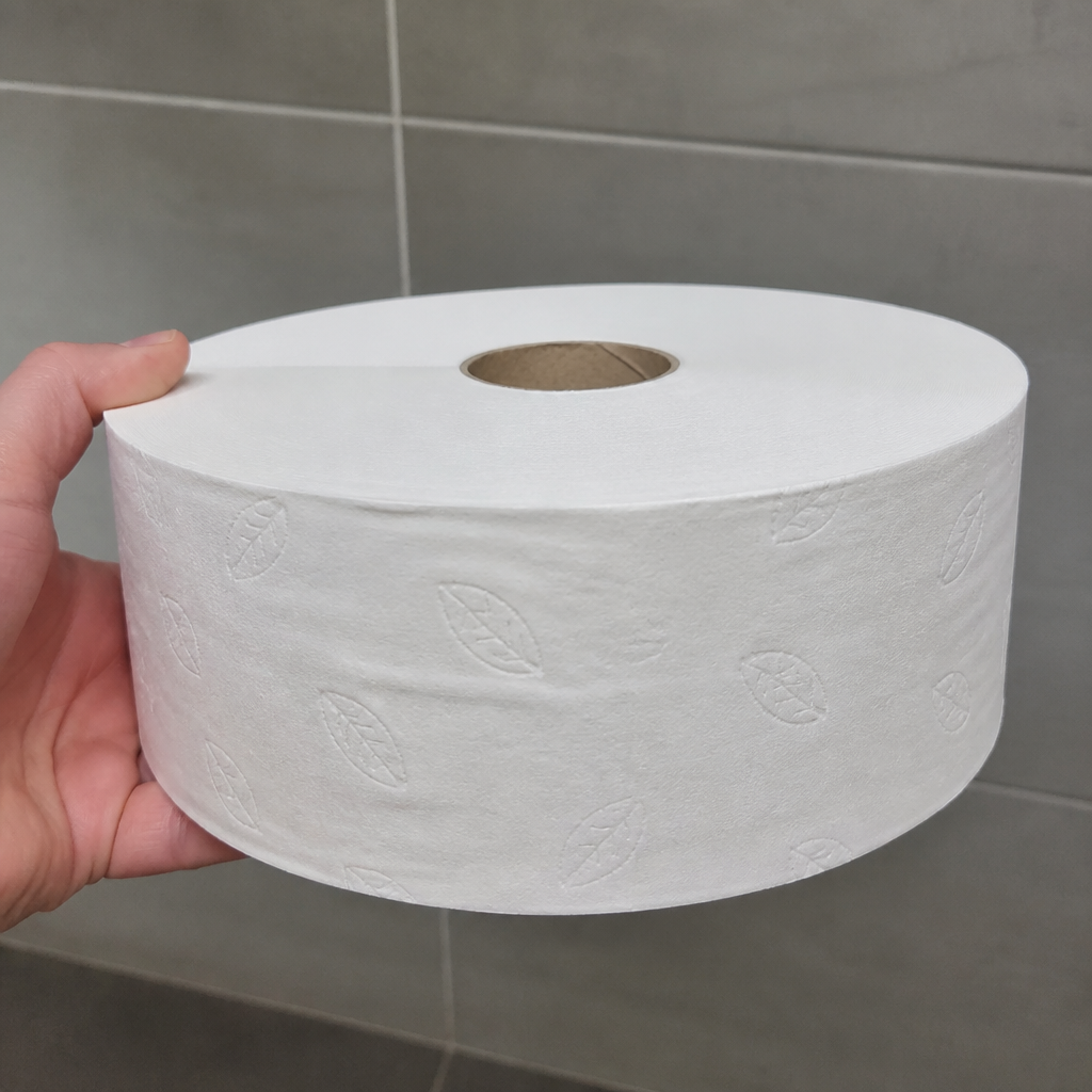 Jumbo Toilet Paper Rolls 2-Ply Bulk 6 Pack