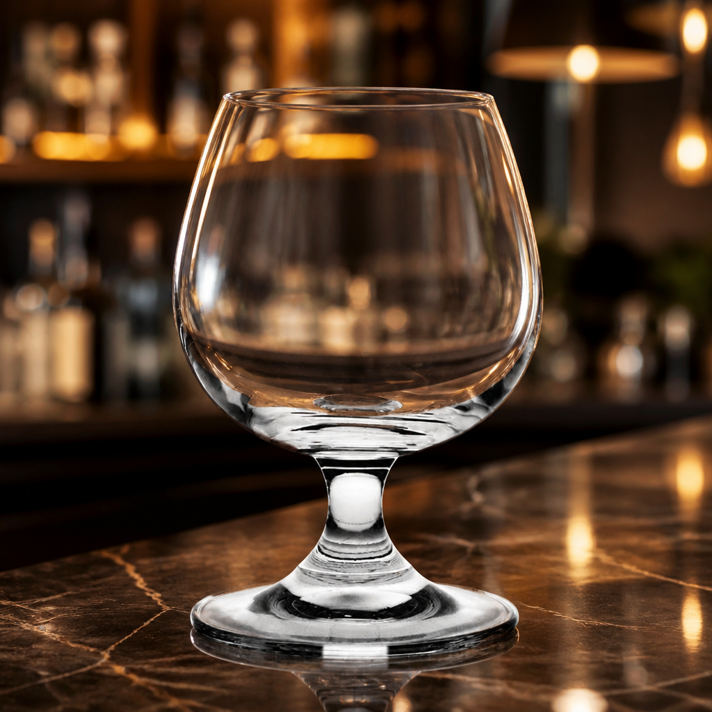 Set of 6 Crystal Brandy Glasses 255ml for commercial use