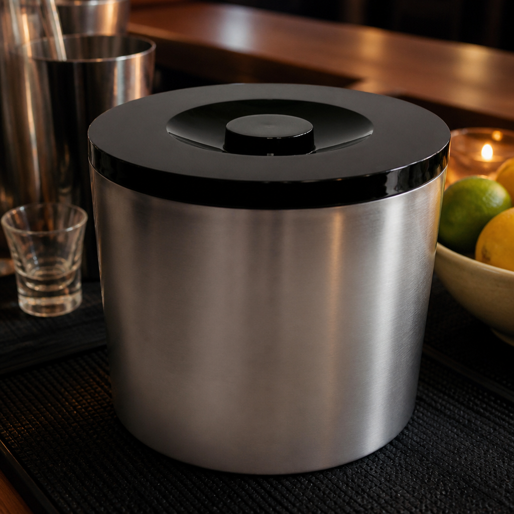 6L Plastic Ice Bucket with Lid for commercial use