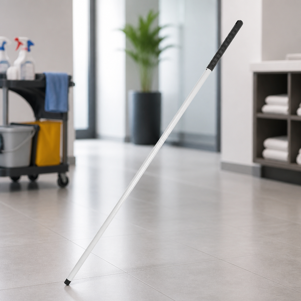 Colour Coded Handle with Clips for Commercial Cleaning 1370mm