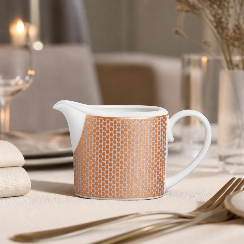 Commercial Bone China Milk Jugs 220ml - 12 Pack