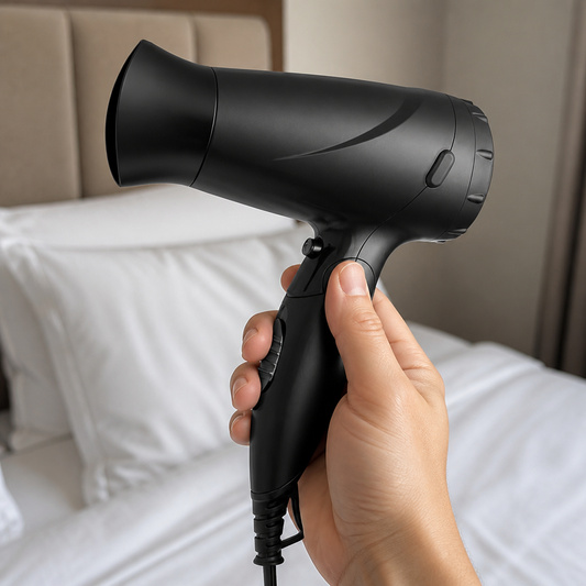 1600W Commercial Folding Hairdryer for Hotels and Guesthouses