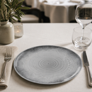 Commercial Pizza Plates 316mm Grey Organic Coupe 12 Pack