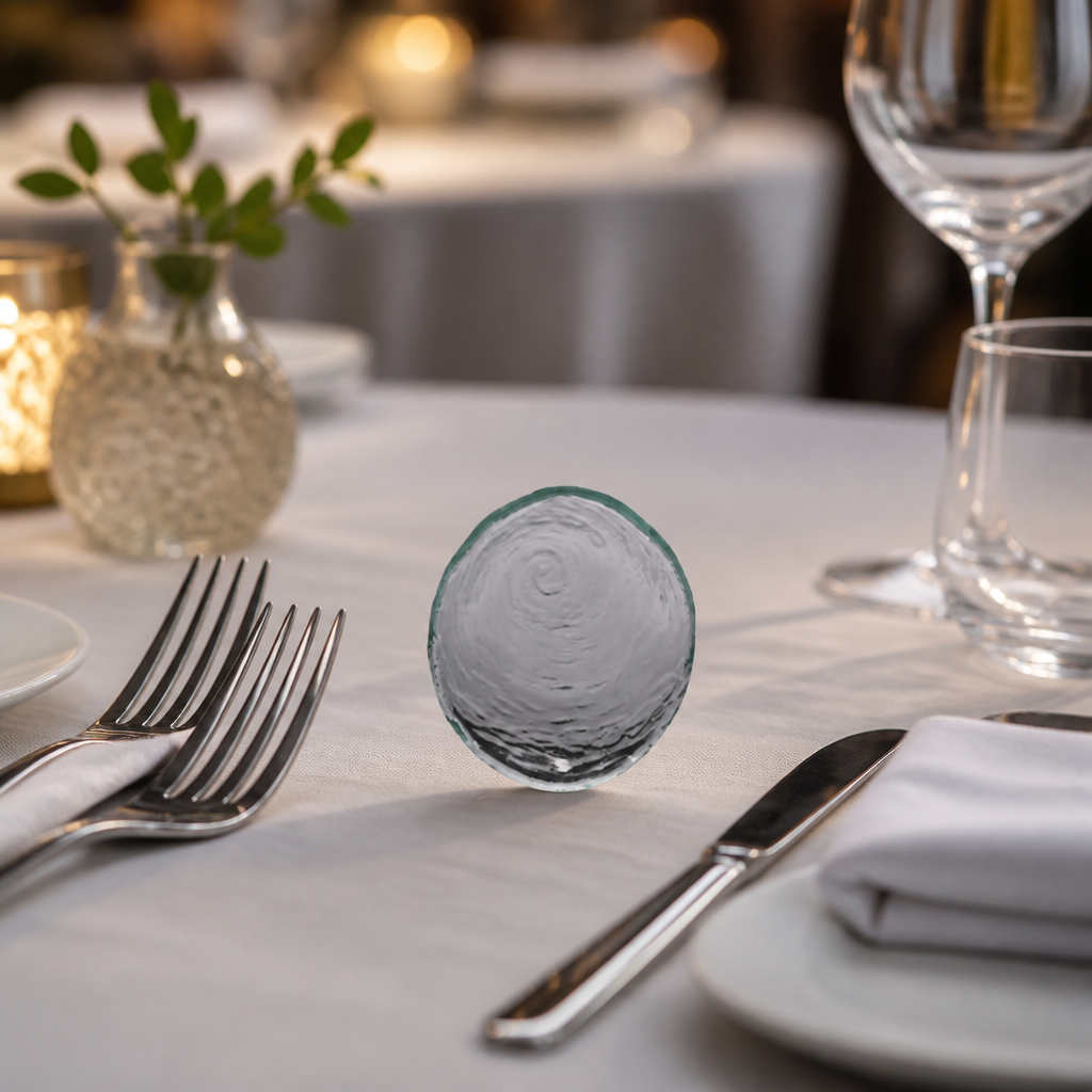 Commercial Clear Glass Oval Bowls 125mm - 12 Pack