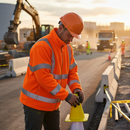 Premium High Visibility Fleece Jacket in Orange for Enhanced Safety and Comfort - High-Quality Professional Grade for Industrial and Commercial App...