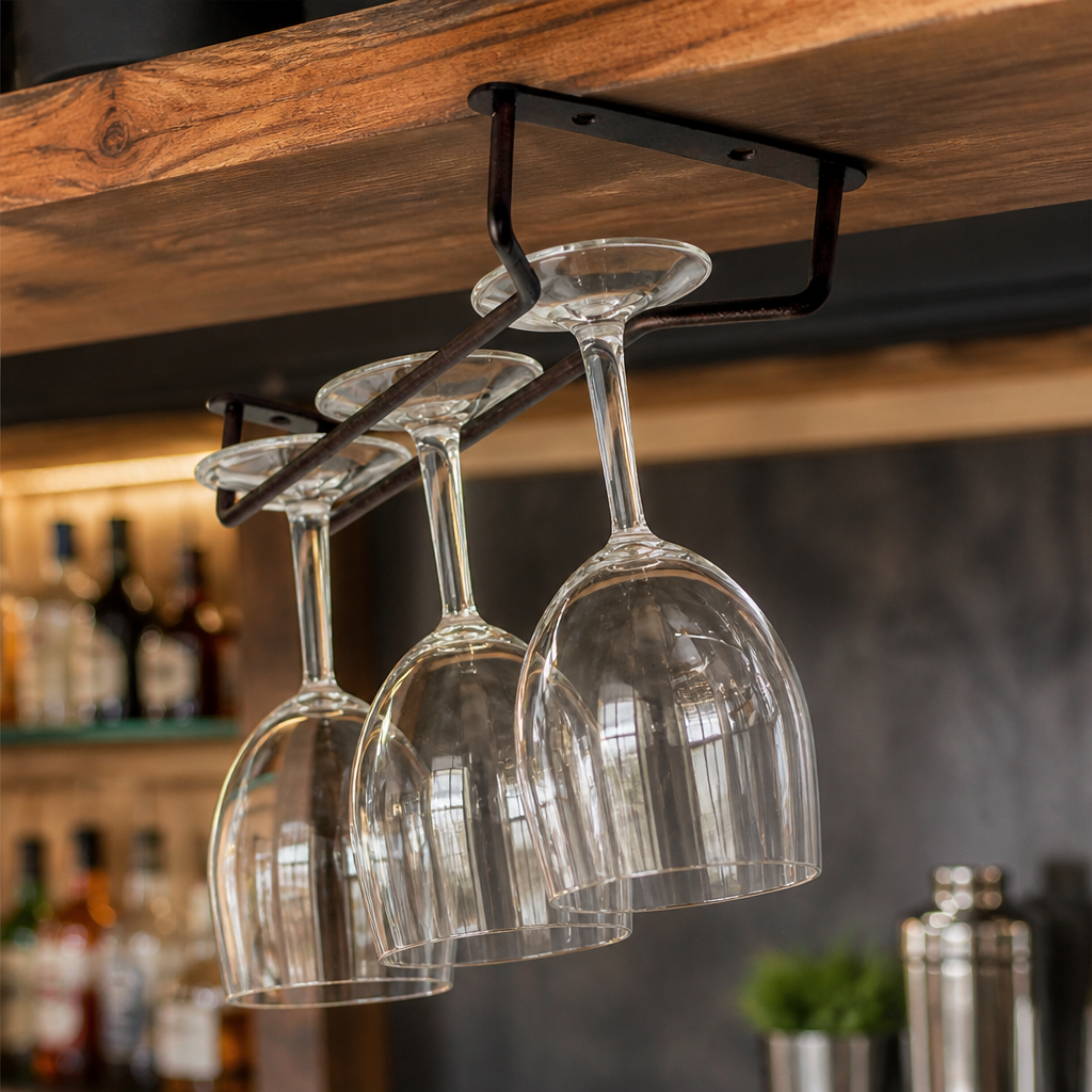 Commercial Wine Glass Rack 254mm Stainless Steel Storage