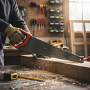 Premium 18-Inch Contractors Handsaw with Hardened Steel Blade and Precision Setting Teeth