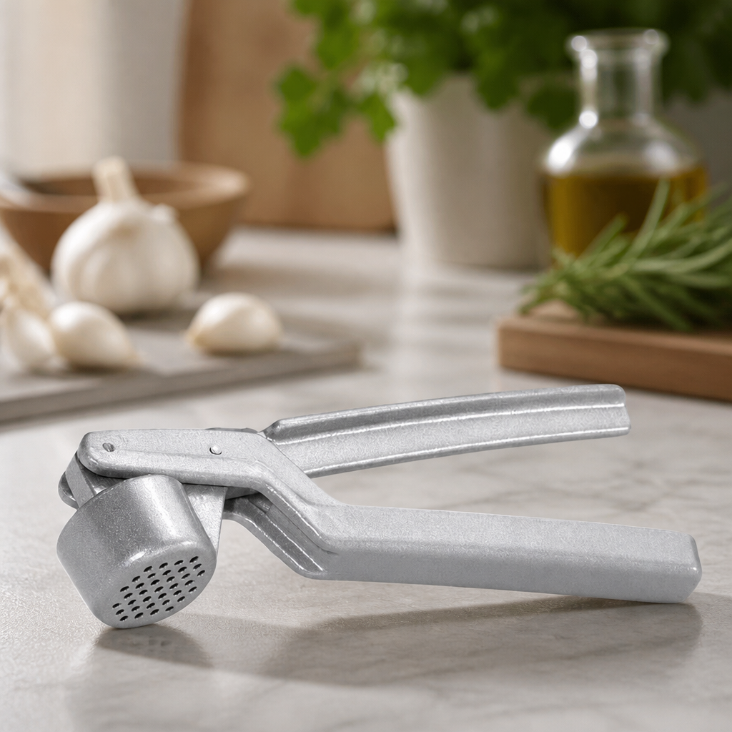 Commercial Garlic Press Durable Aluminium Construction 30mm Wide