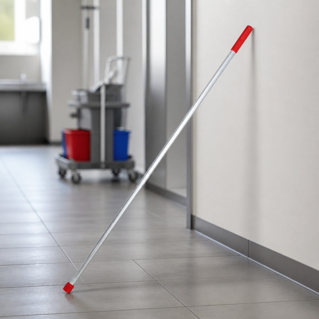 Colour Coded Interchangeable Handle Red 1370mm Commercial Cleaning