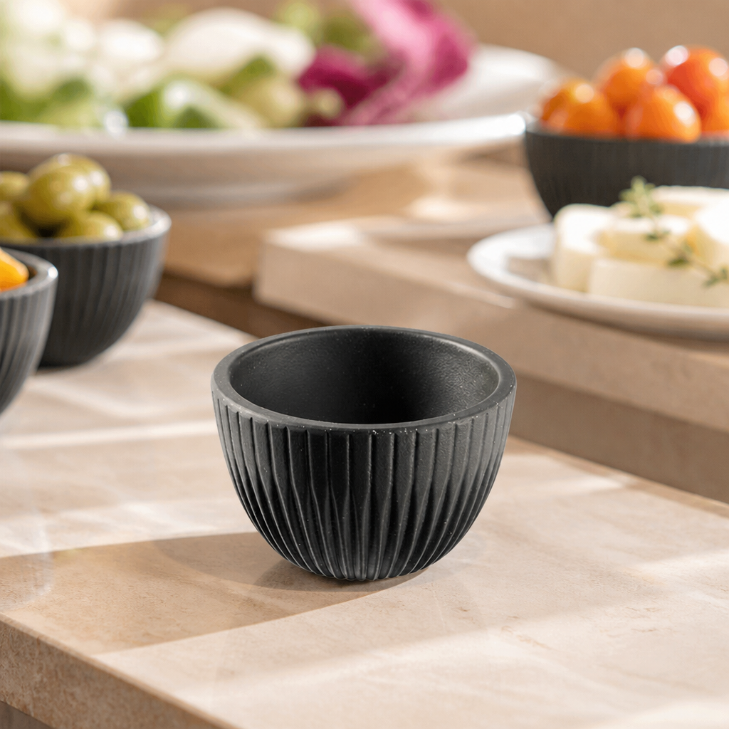 Commercial Melamine Dip Bowls 30ml 6 Pack Unbreakable